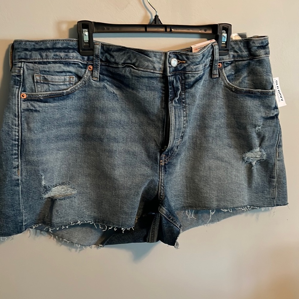 High Rise Jean Shorts